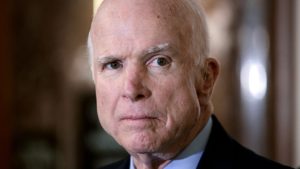 Photo of John McCain who has brain cancer
