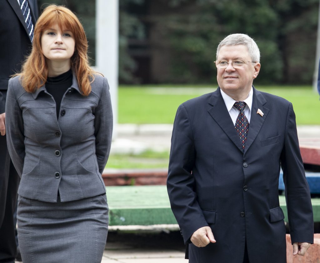 Photo of Maria Butina and Alexander Torshin