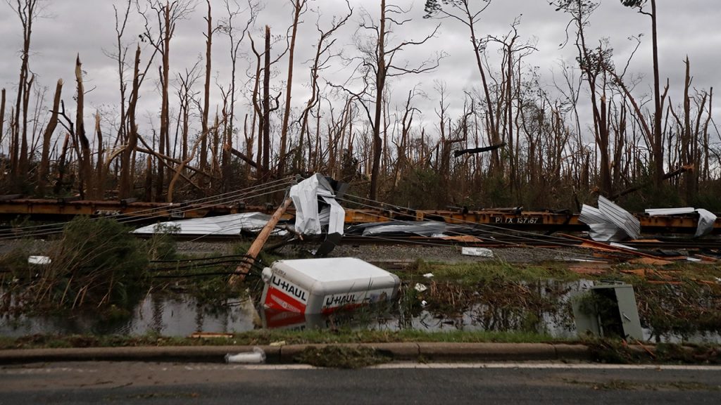 Photo of Hurricane Michael destruction