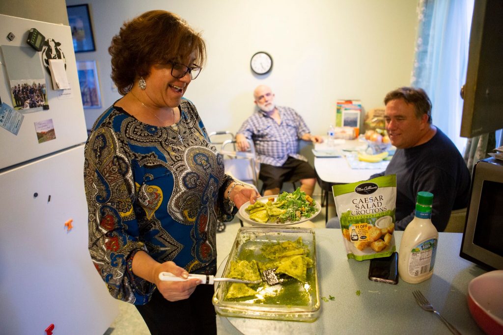 Photo of dinner preparations