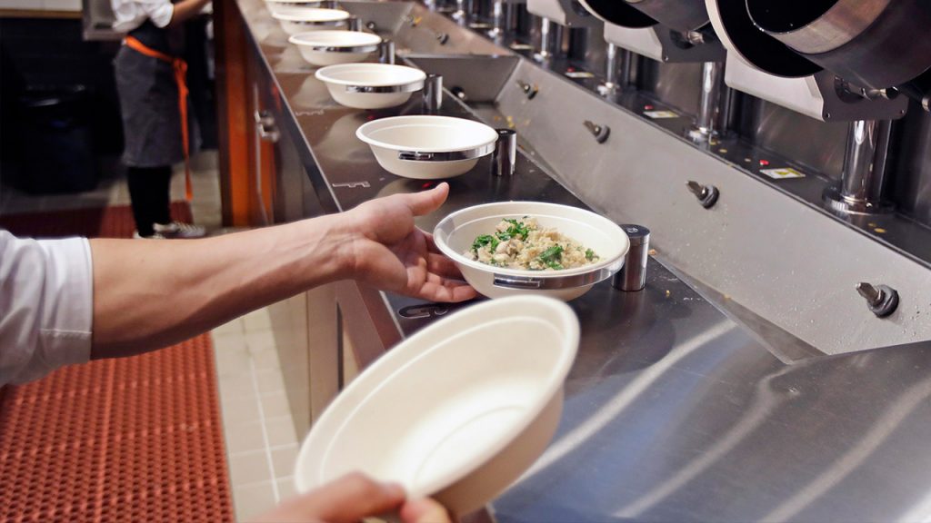 Photo of robotic food preparation