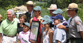 Photo of John Krebs and other Mineral King wilderness supporters