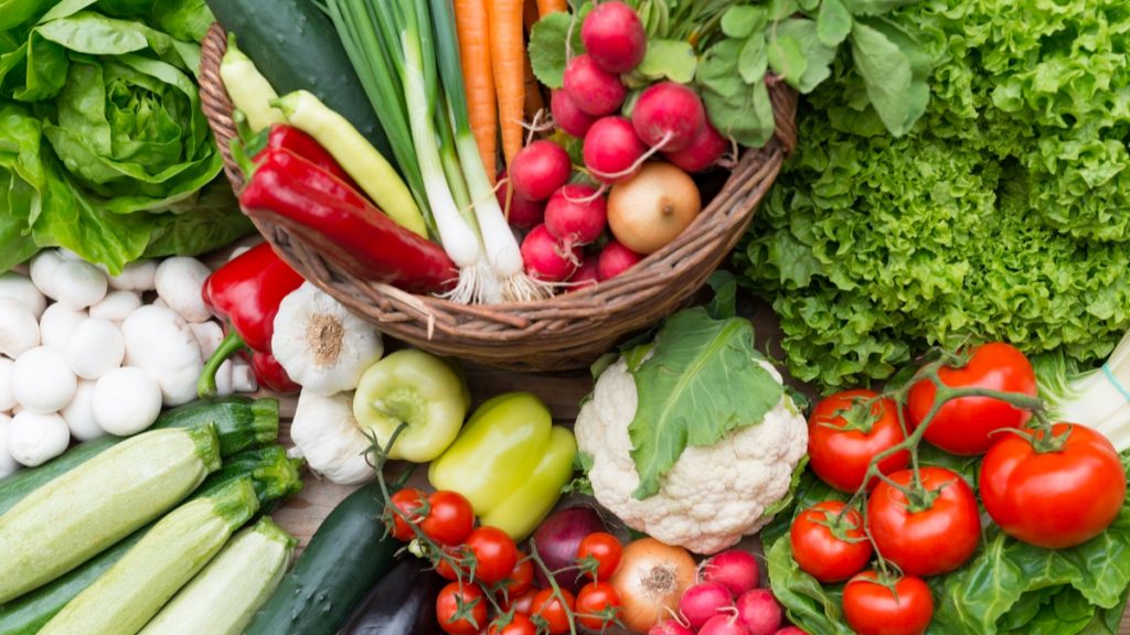 Picture of healthy vegetables