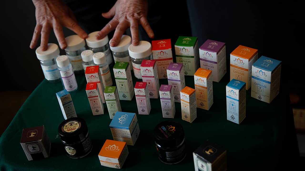 Photo of various cannabis products