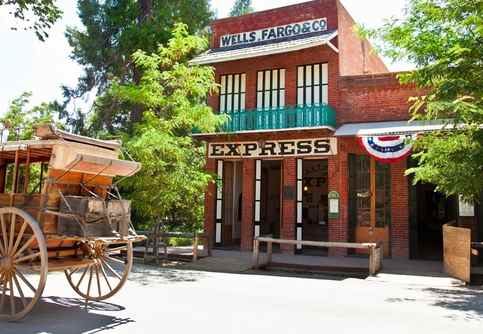 Picture of the Well Fargo in Columbia State Historic Park in California's Mother Lode Country