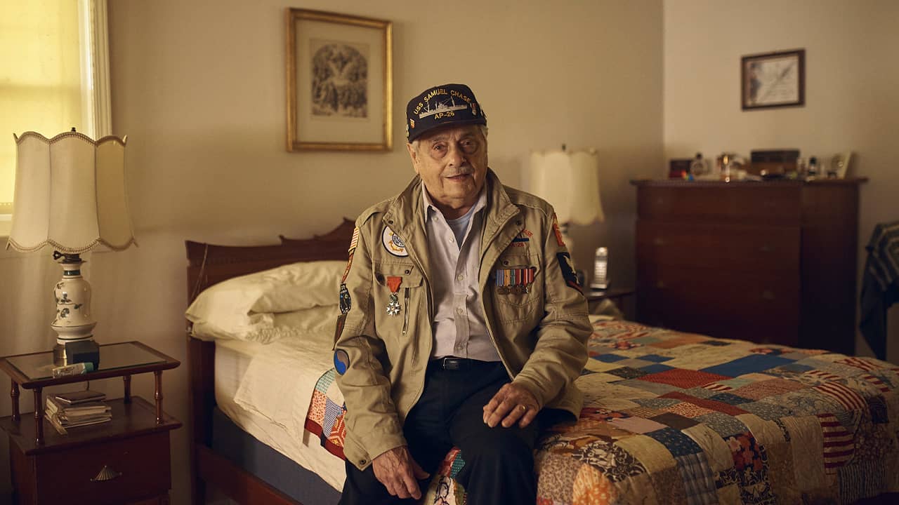 Photo of Frank DeVita, who took part in the D-Day battle