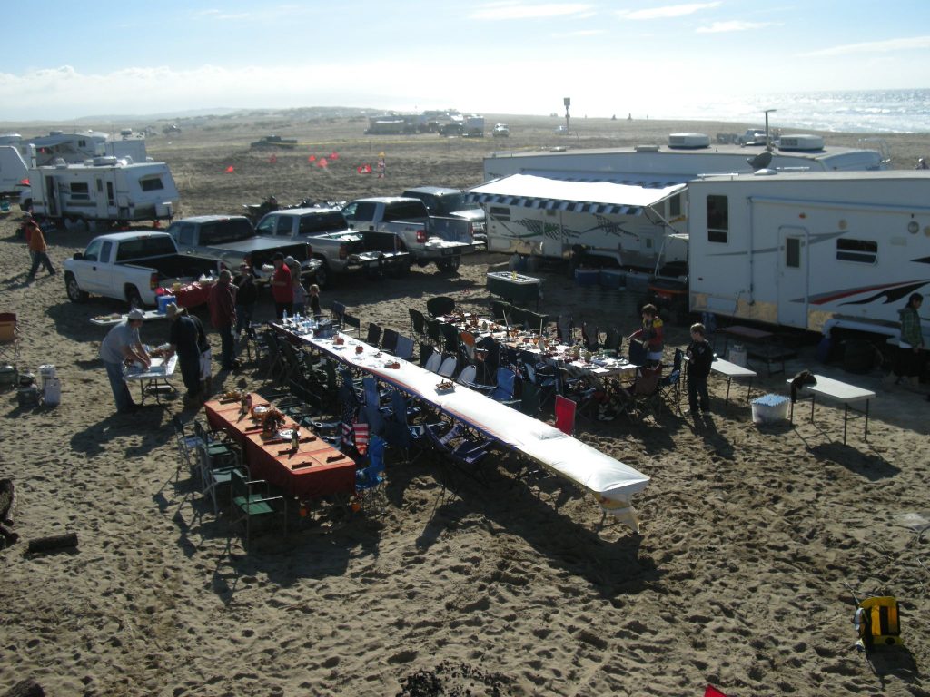 Photo of Thanksgiving celebrants at Oceano Duneslarg