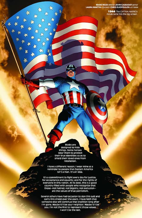 Photo of Marvel Comics #1000 inside page