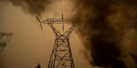 Photo of power line in Big Bend, Ca.