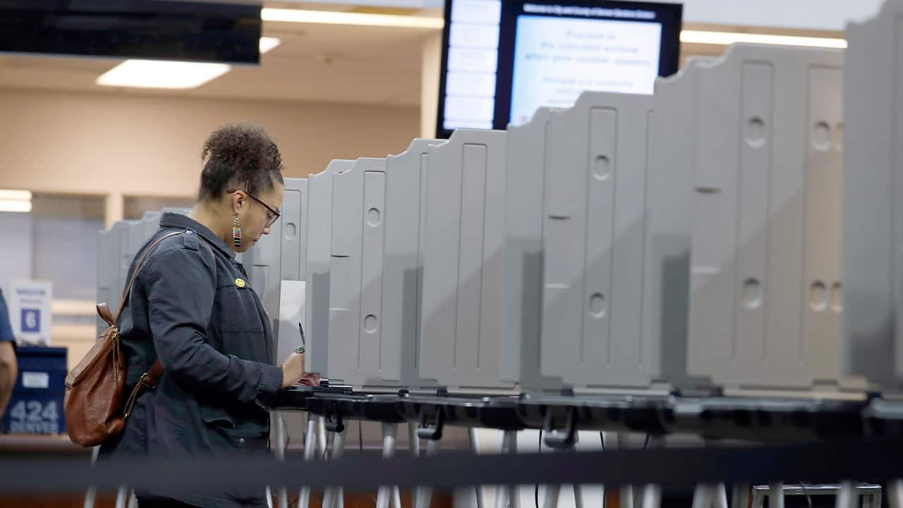 Photo of a voter