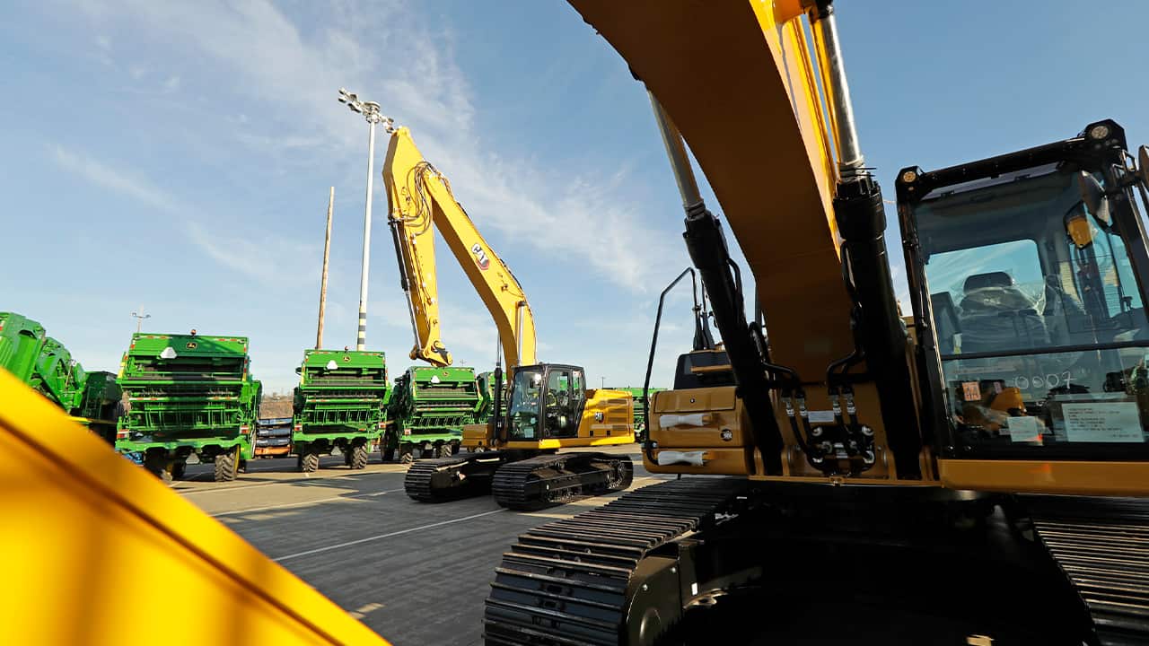 Photo of John Deere construction equipment