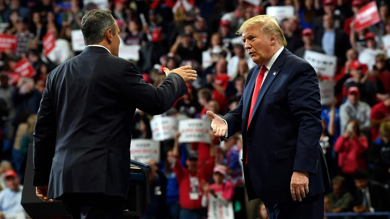 Photo of President Donald Trump and Gov. Matt Bevin
