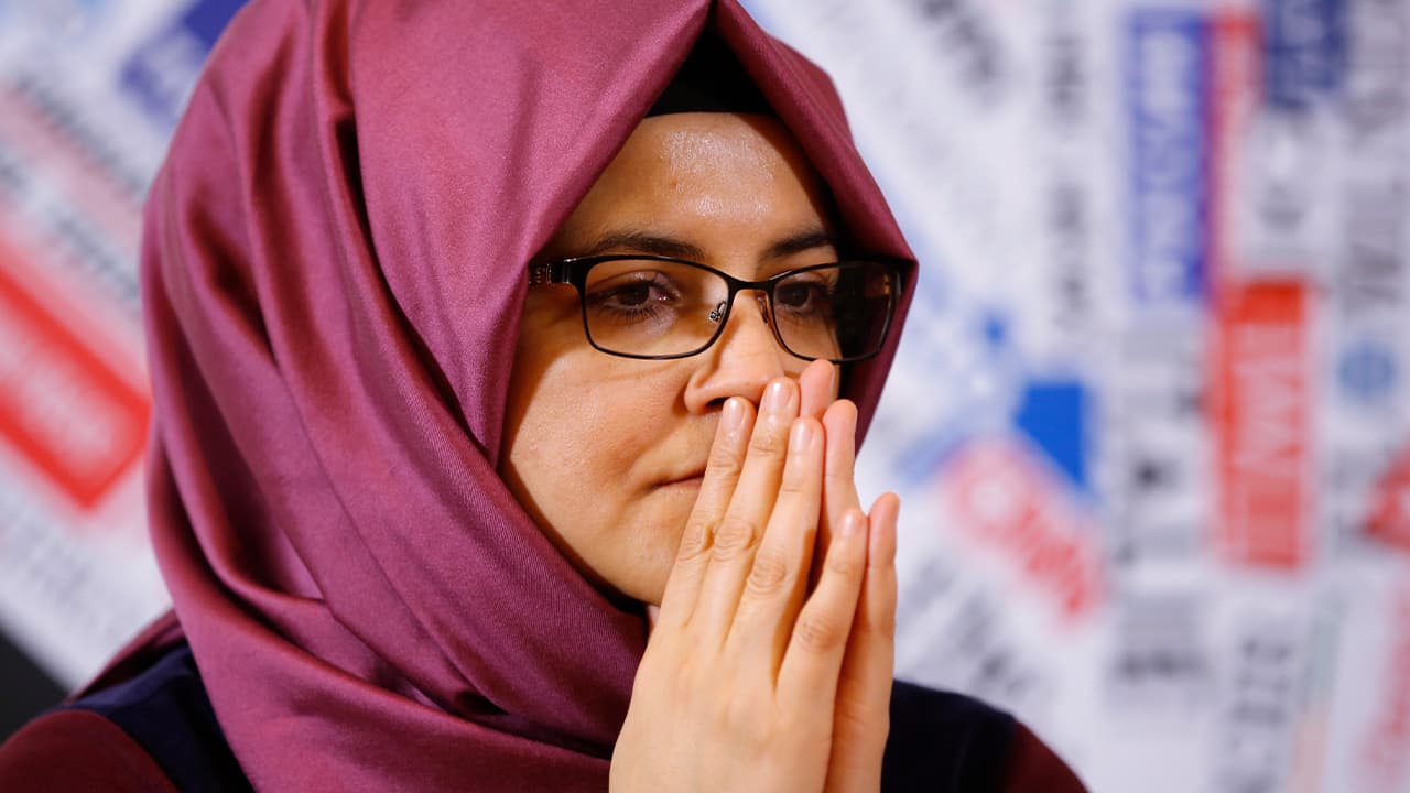 Photo of Hatice Cengiz, fiancee of Jamal Khashoggi