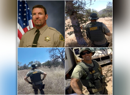Four pictures of Sgt. Rod Lucas