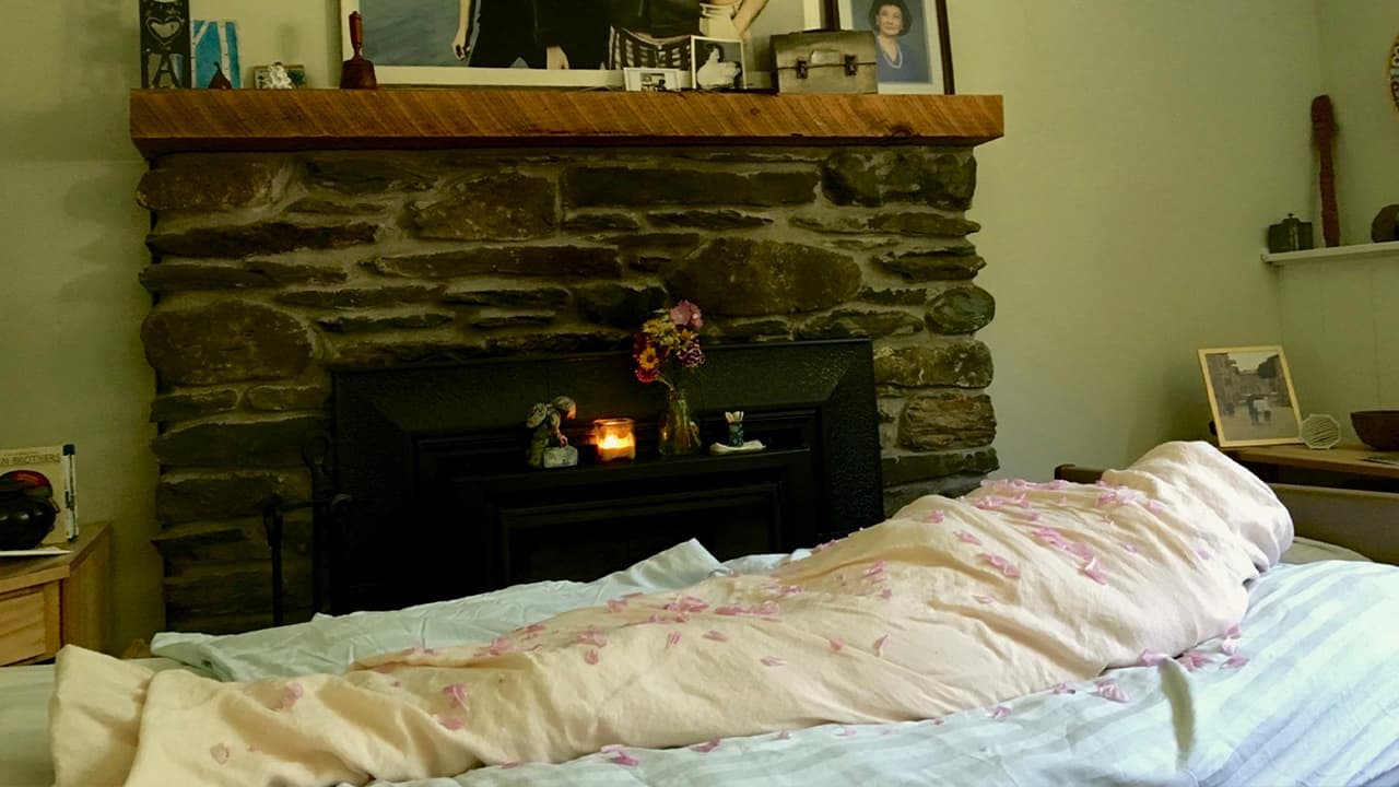 Photo of Kathryne Beach shrouded inside her family's home following her death in Hinesburg, Vt.