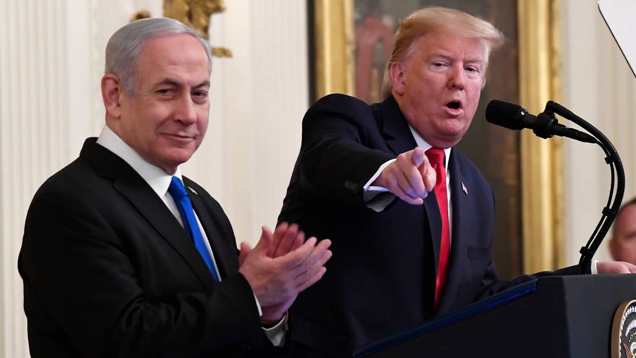 Photo of President Donald Trump and Israeli Prime Minister Benjamin Netanyahu