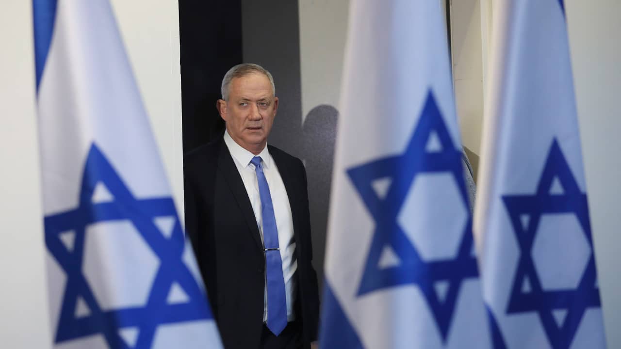 Photo of Blue and White party leader Benny Gantz
