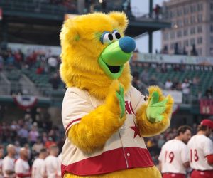 Photo of Parker, the Fresno Grizzlies mascot