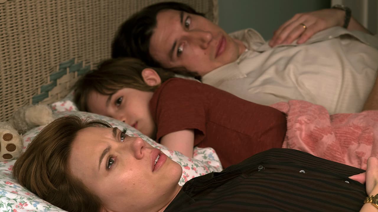 Photo of Scarlett Johansson, left, and Adam Driver in "Marriage Story."