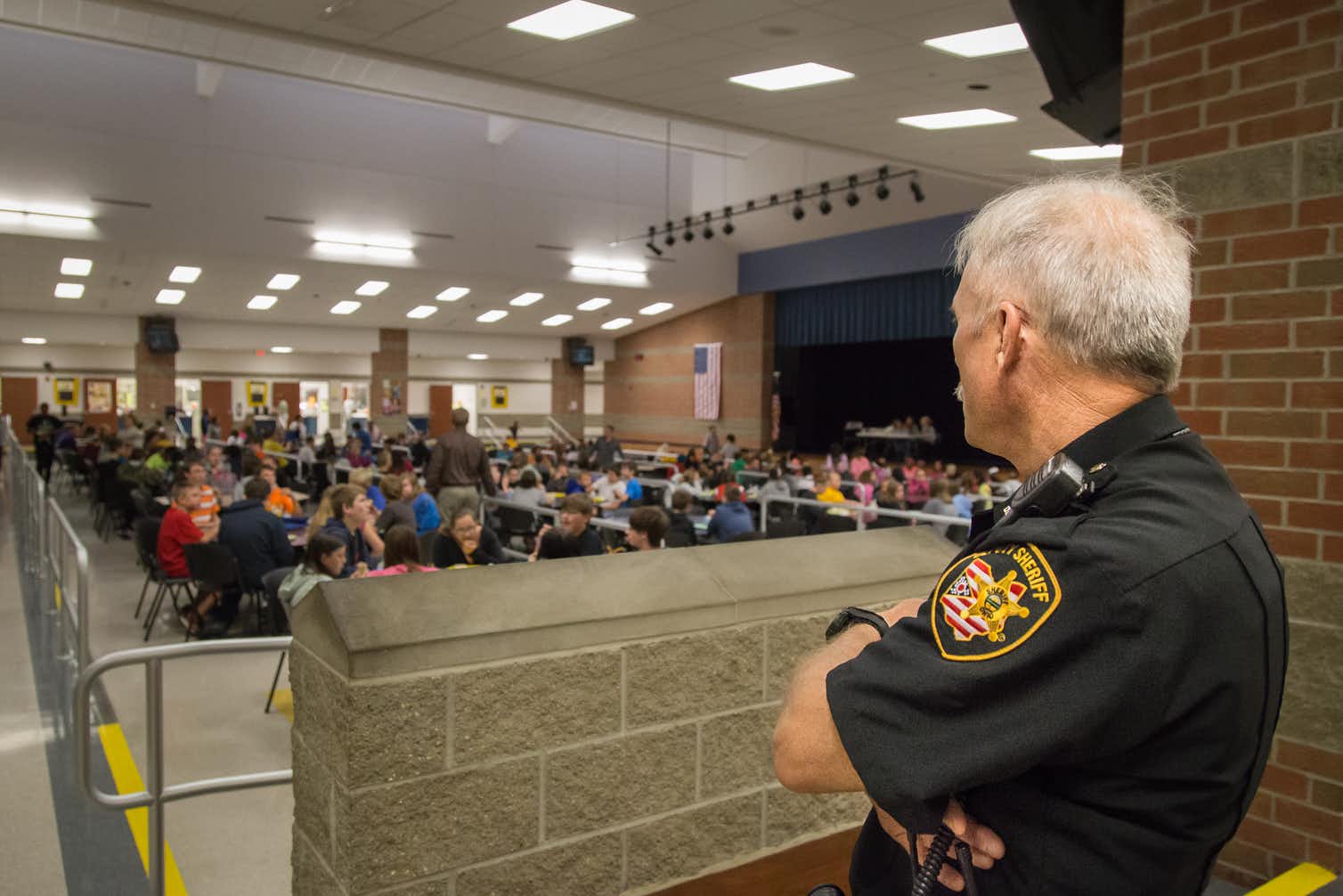Photo of a school police officer