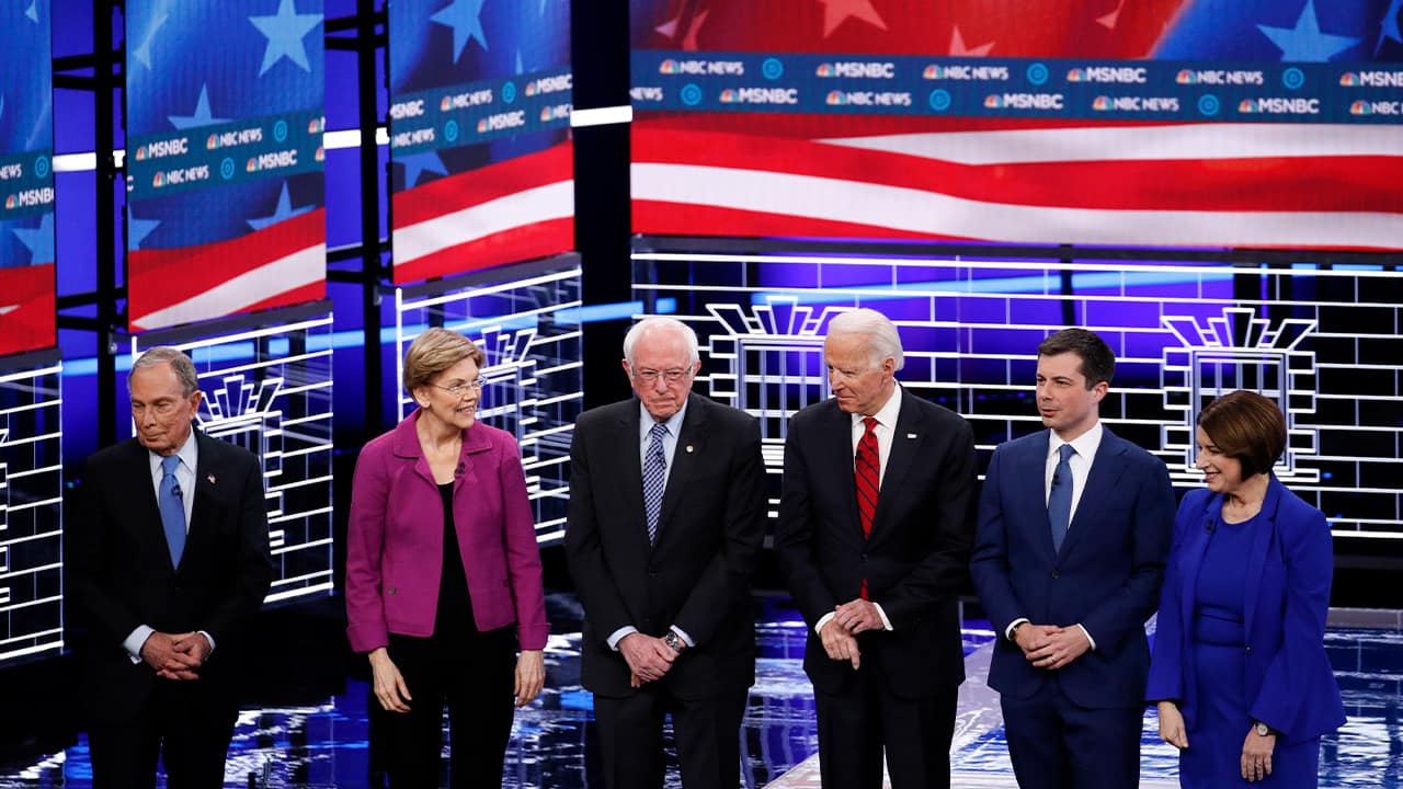 Photo of Democratic presidential candidates