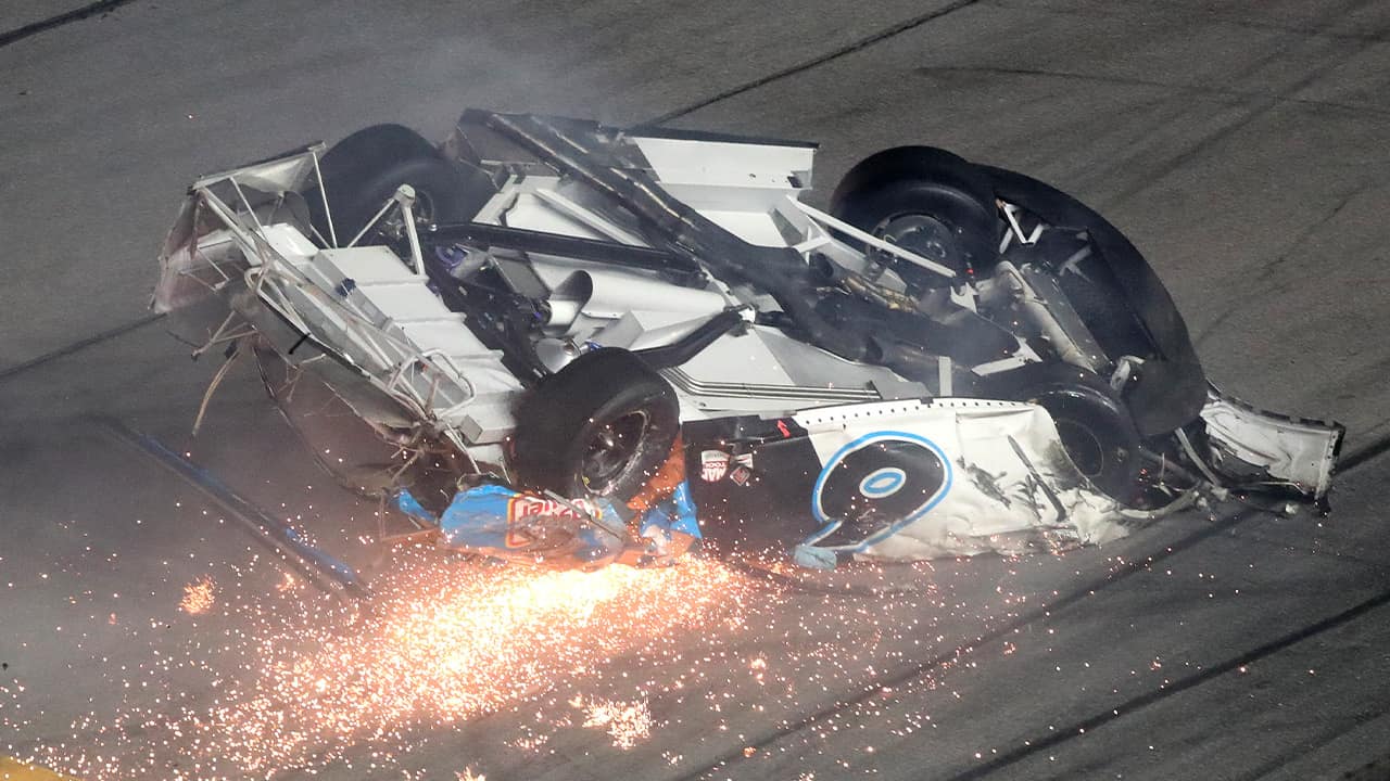 Photo of Ryan Newman NASCAR crash