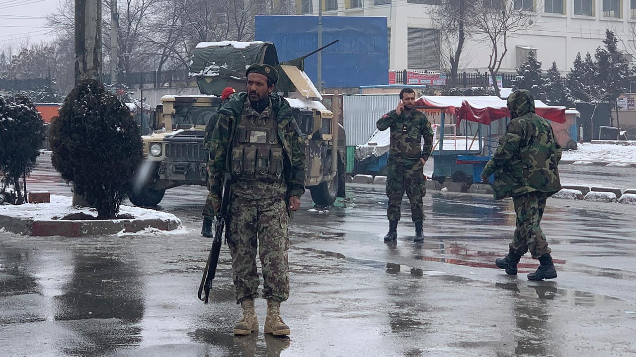 Photo of national army soldiers in Kabul