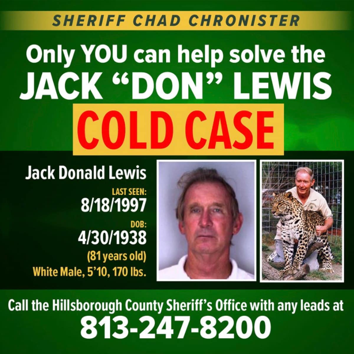 Photo of Don Lewis information graphic
