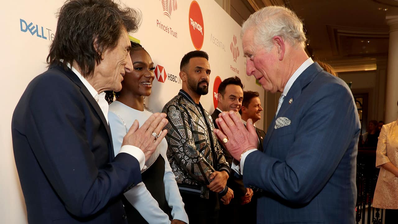 Photo of Prince Charles and Ronnie Wood