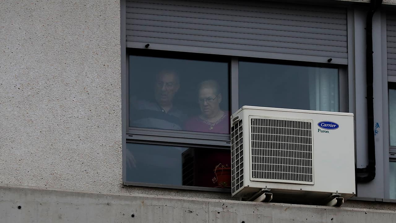 Photo of patients in a nursing home in Spain