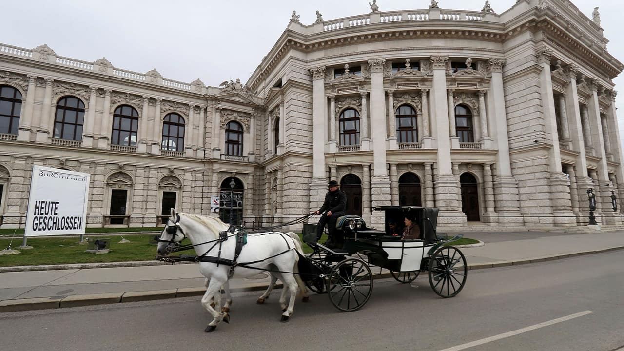 Photo of a Fiaker coach in Austria