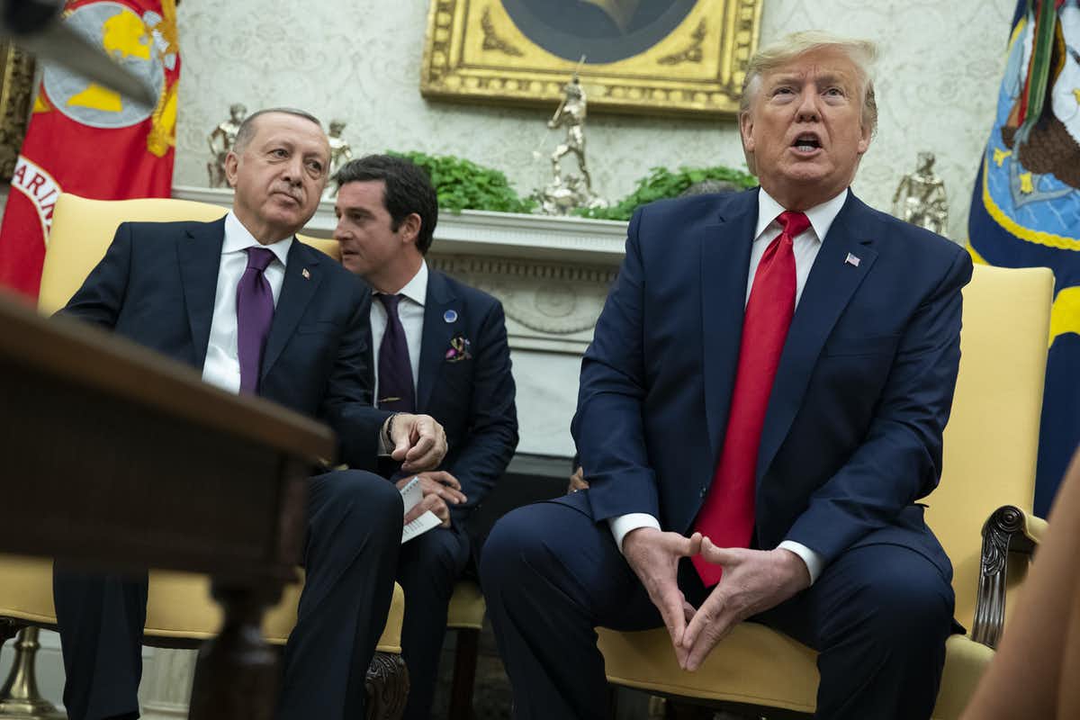 Photo of President Donald Trump with Turkish President Recep Tayyip Erdogan