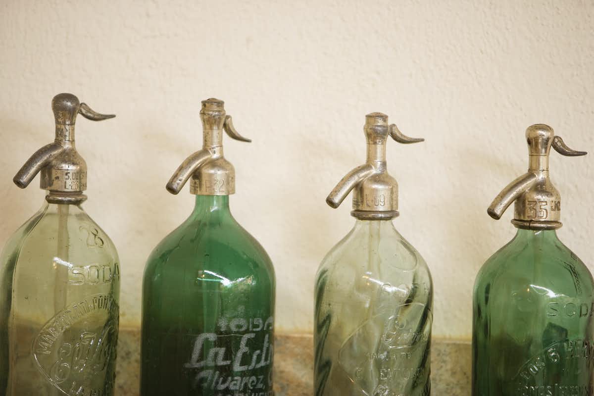 Photo of seltzer bottles
