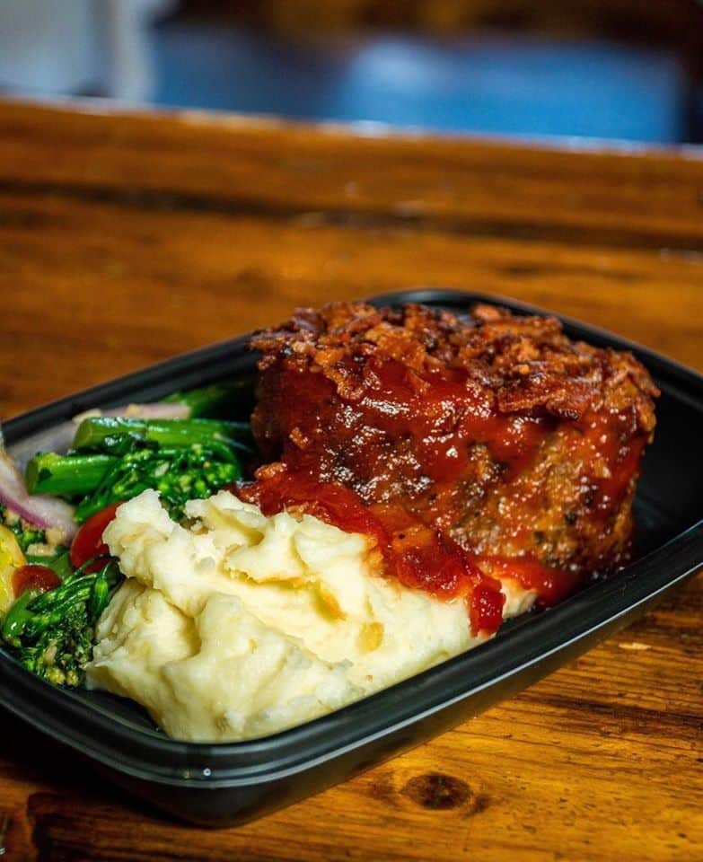 Image of a meatloaf dish from Max's Bistro in Fresno, California