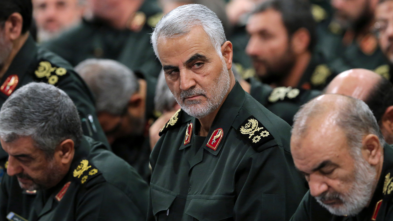 Photo of Iranian supreme leader, Revolutionary Guard Gen. Qassem Soleimani