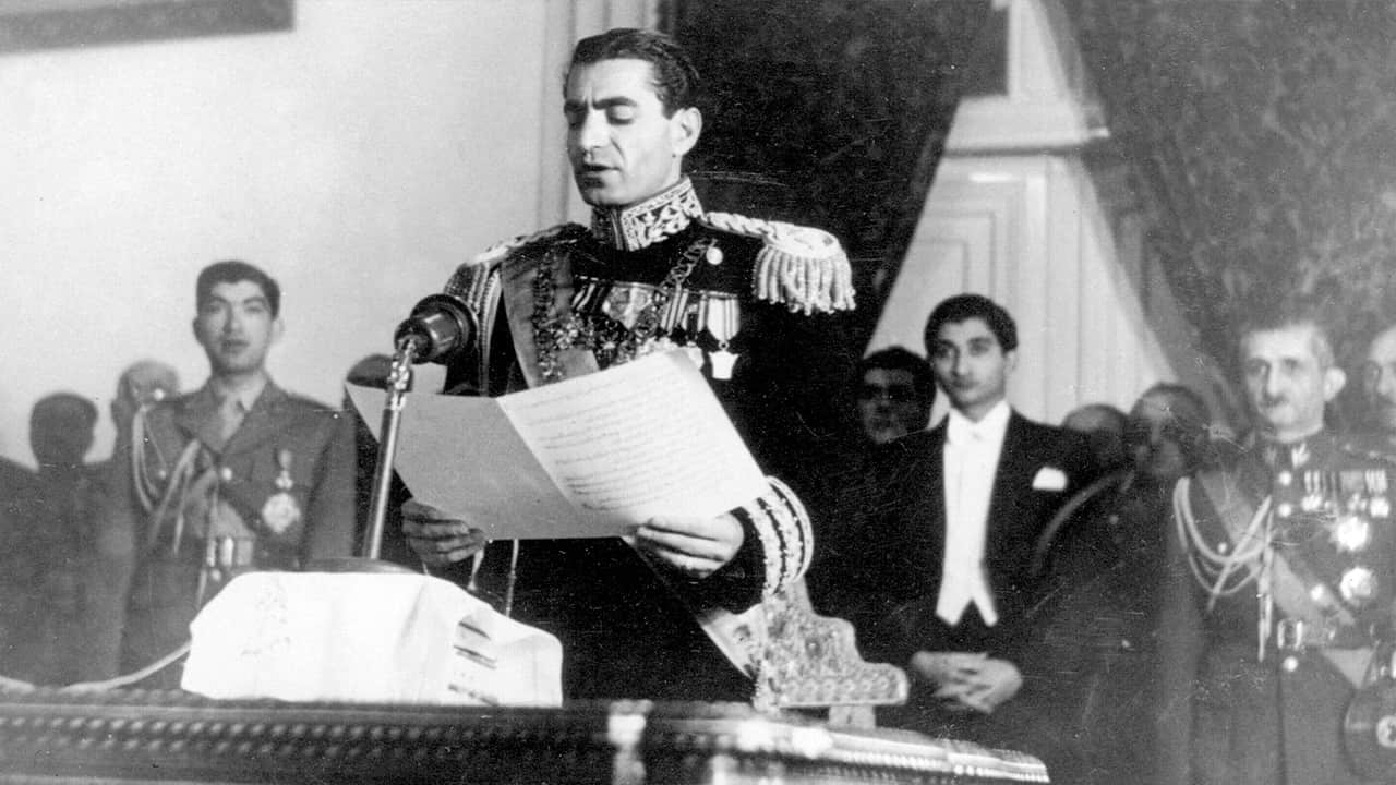 Photo of the Shah of Iran Mohammad Reza Pahlavi