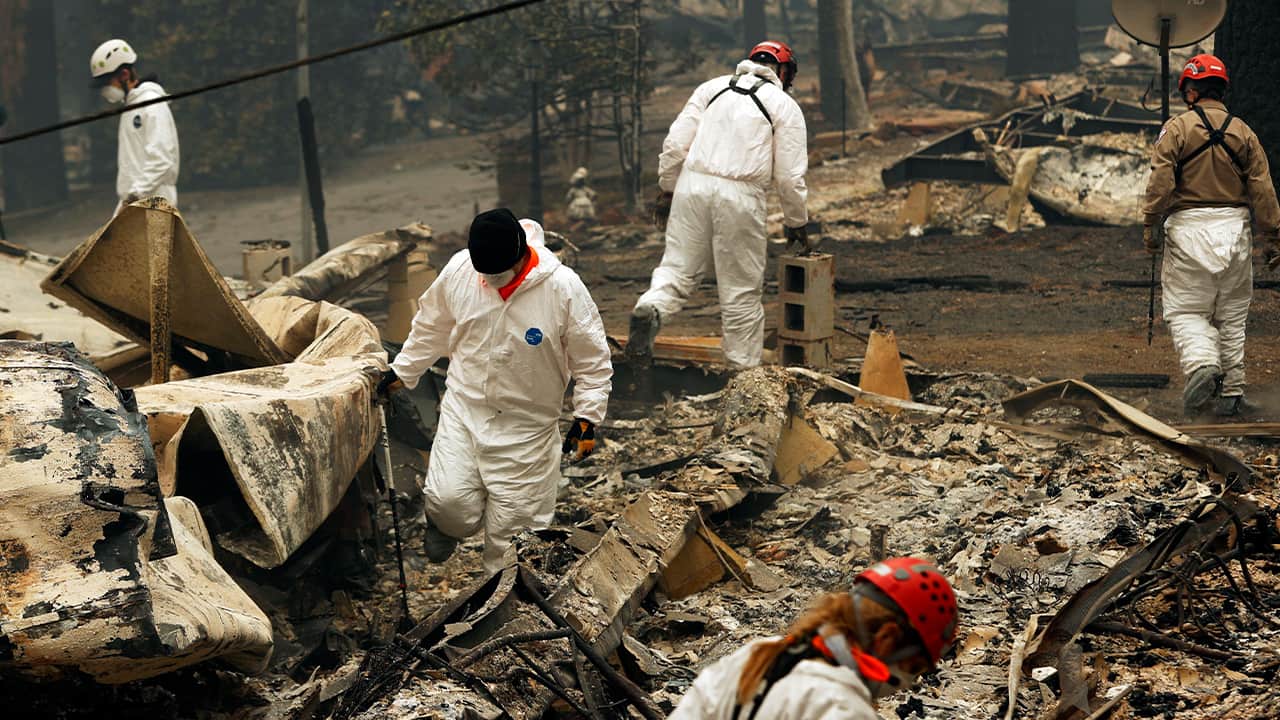 Photo of rescue workers