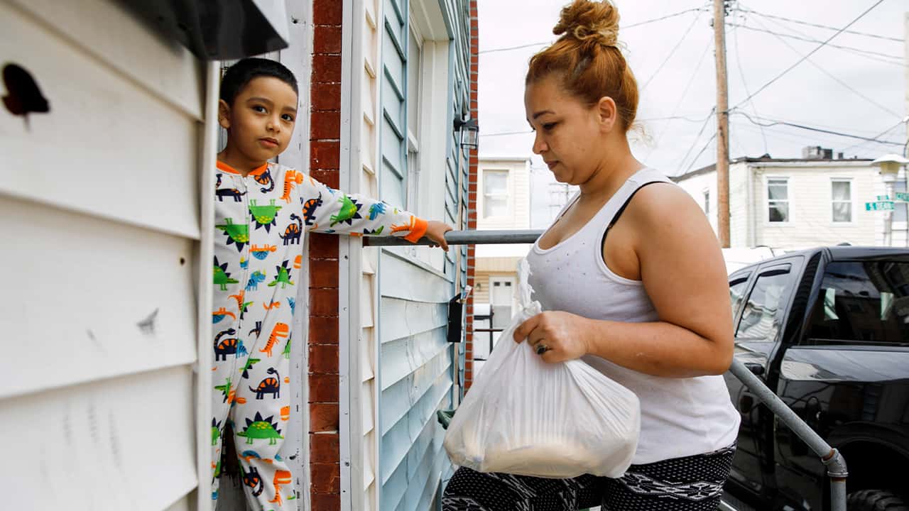 Photo of a woman and her son