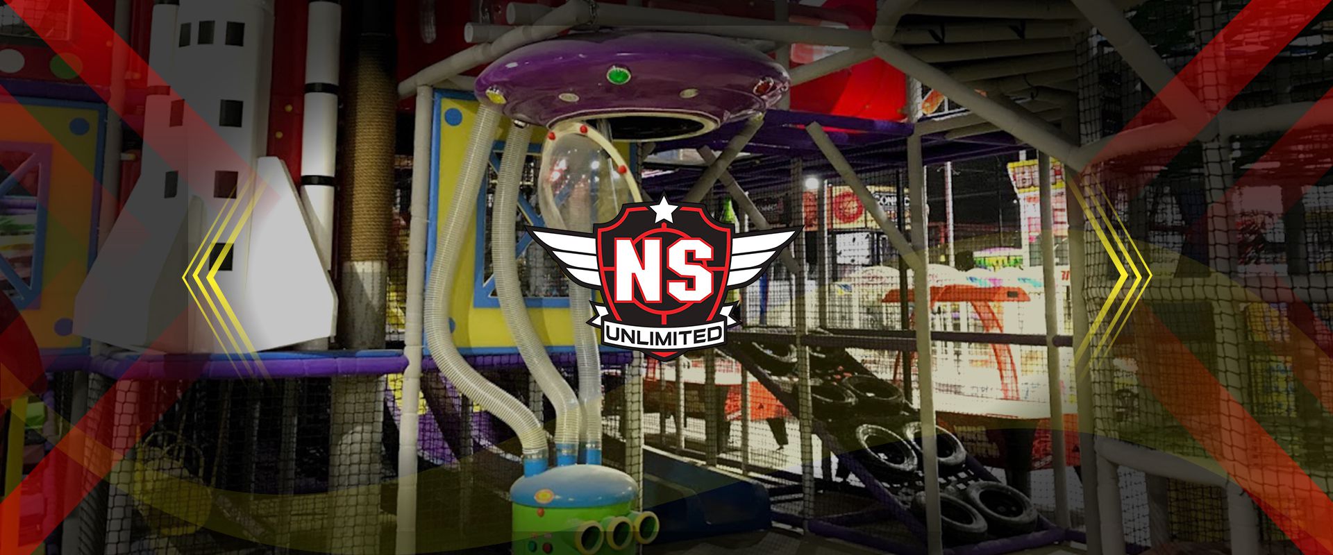 Picture of the interior of No Surrender, a laser tag center in Clovis, California