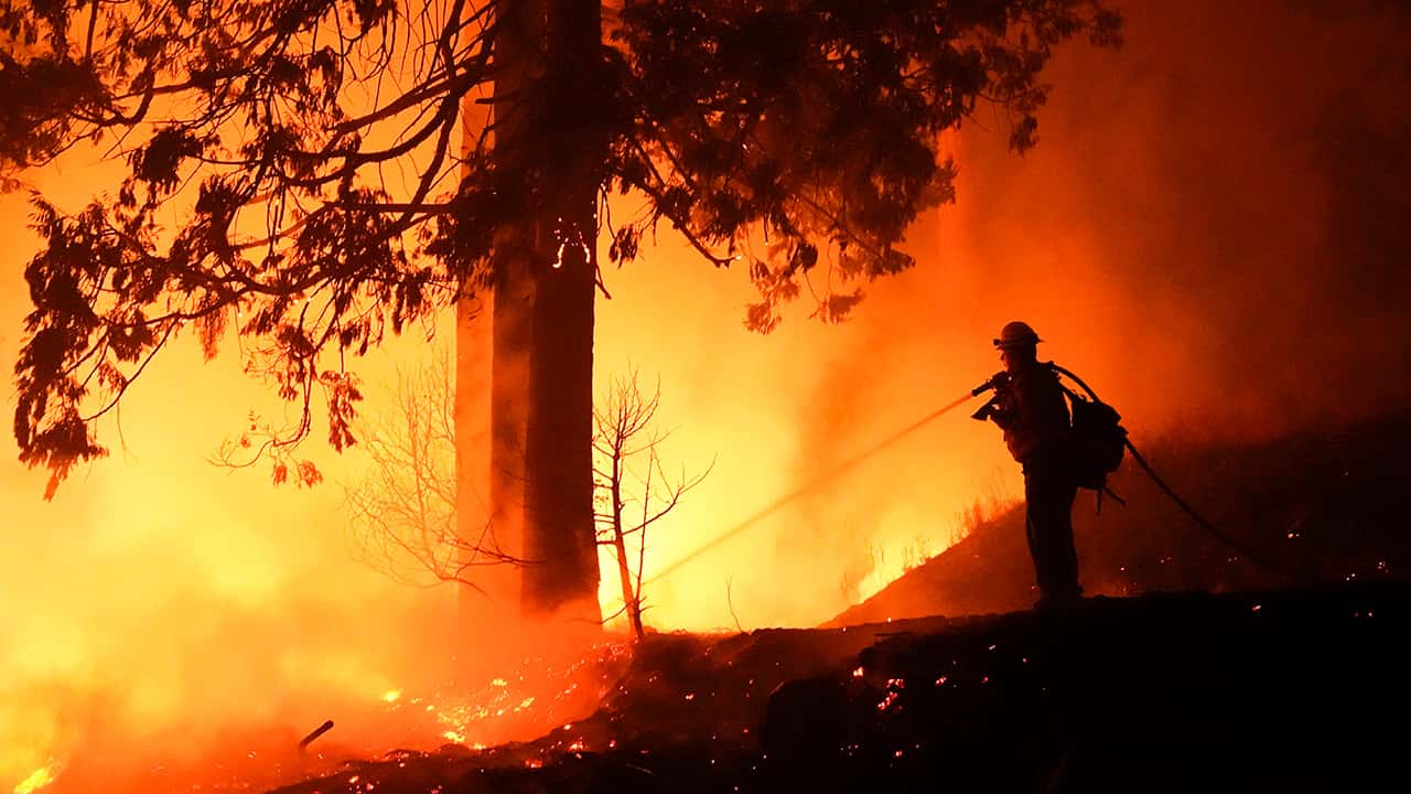 Photo of the Creek Fire