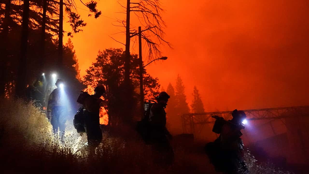 Photo of the Creek Fire